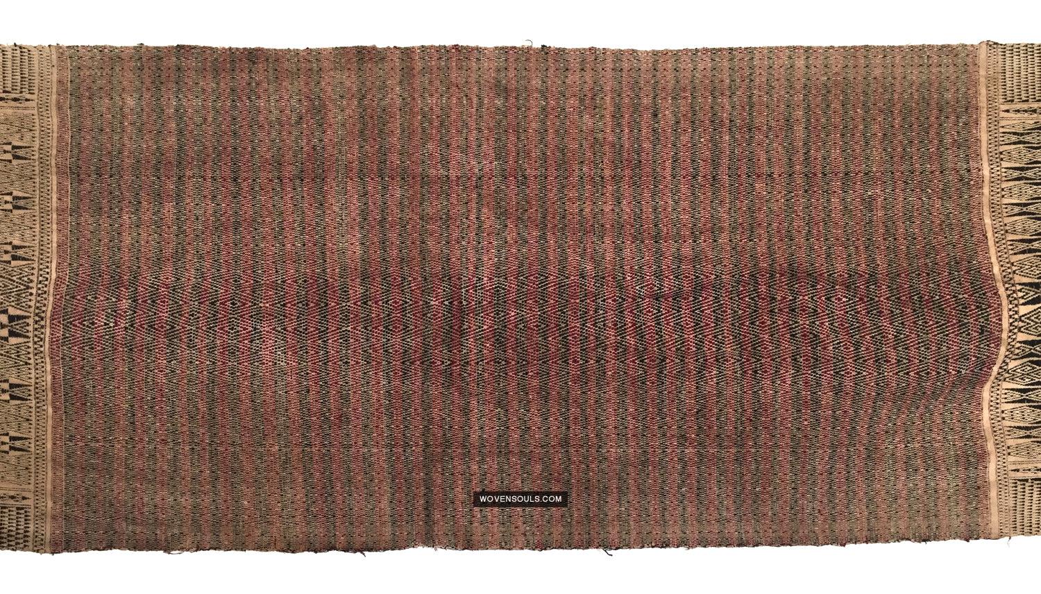1032 Antique Batak Shaman Head Cloth - WOVENSOULS Antique Vintage Art Interior Decor