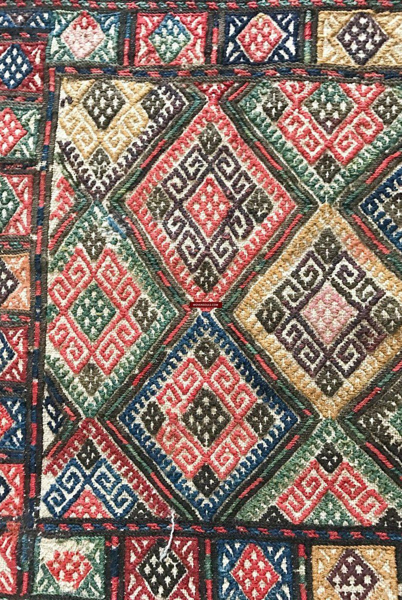 105 SOLD Antique Uzbek Bagface-WOVENSOULS-Antique-Vintage-Textiles-Art-Decor