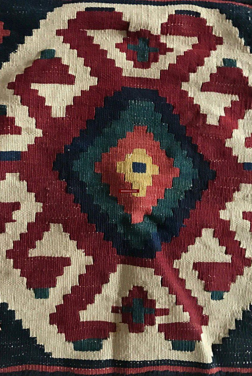 107 Complete Soumac Double Saddle Bag - sold-WOVENSOULS-Antique-Vintage-Textiles-Art-Decor