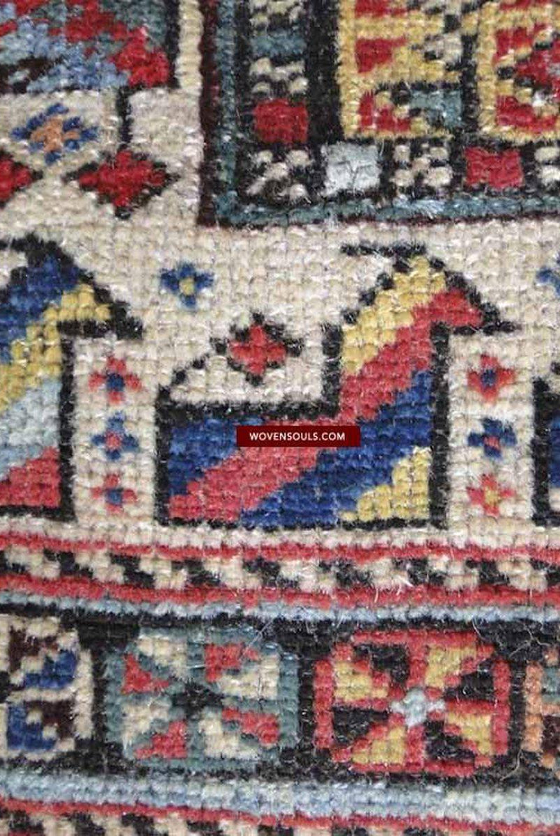 110 Antique Shirvan Prayer Rug Wall Art - Gallery-2-WOVENSOULS-Antique-Vintage-Textiles-Art-Decor