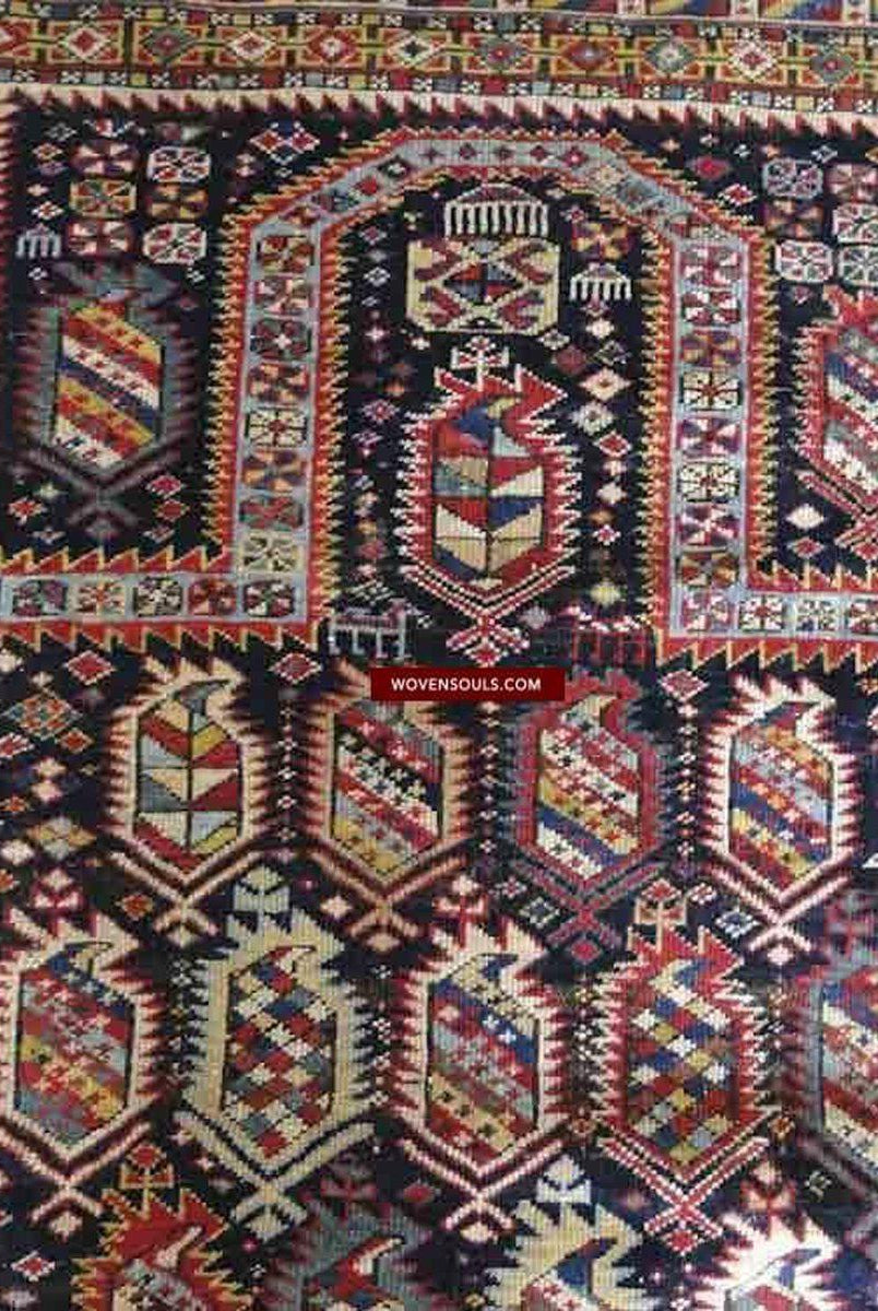 110 Antique Shirvan Prayer Rug Wall Art - Gallery-2-WOVENSOULS-Antique-Vintage-Textiles-Art-Decor