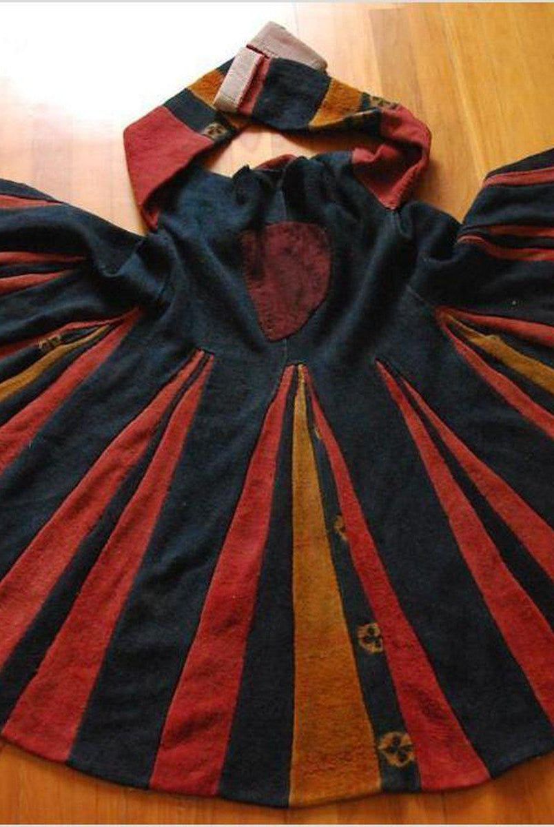 116 SOLD Vintage Himalayan Coat with Tigma Tie Dye-WOVENSOULS-Antique-Vintage-Textiles-Art-Decor