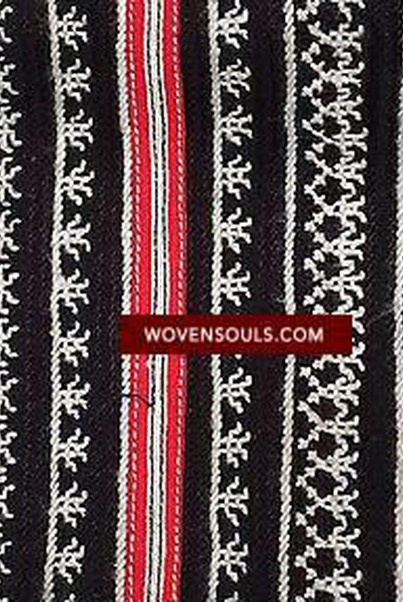 121 Yao Tunic 2 - Hilltribe Tunic Robe Jacket Costume-WOVENSOULS-Antique-Vintage-Textiles-Art-Decor
