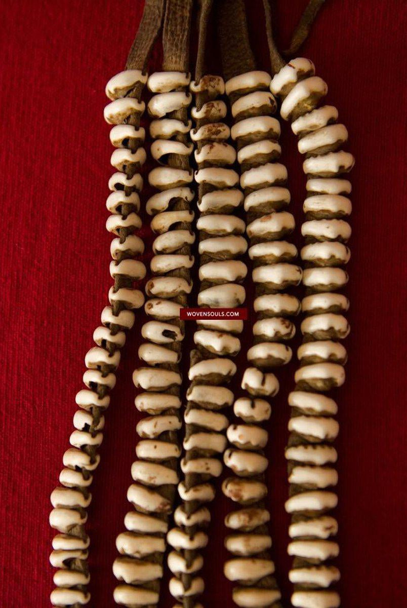 124 Antique Tibetan Nomadic Belt Cowrie Shell Ornament Jewelry - SOLD-WOVENSOULS-Antique-Vintage-Textiles-Art-Decor