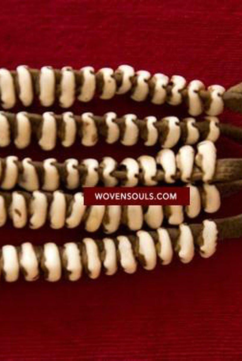 124 Antique Tibetan Nomadic Belt Cowrie Shell Ornament Jewelry - SOLD-WOVENSOULS-Antique-Vintage-Textiles-Art-Decor