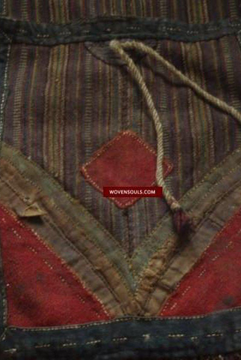 127 SOLD Tibetan Nomad's Double Salt Bag - Chanthang-WOVENSOULS-Antique-Vintage-Textiles-Art-Decor