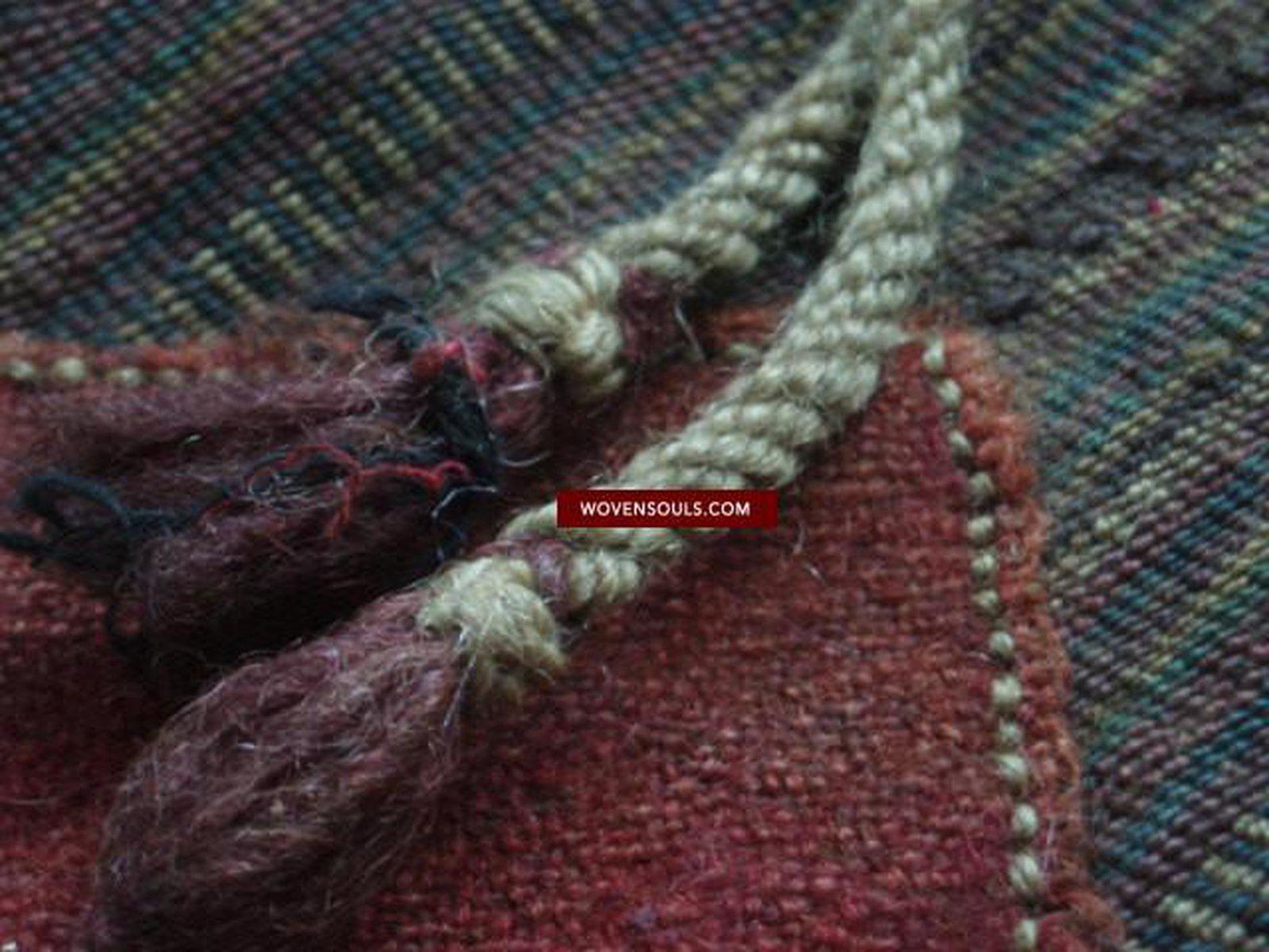 127 SOLD Tibetan Nomad's Double Salt Bag - Chanthang-WOVENSOULS-Antique-Vintage-Textiles-Art-Decor