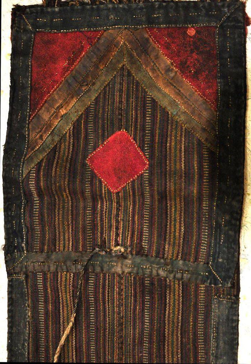 127 SOLD Tibetan Nomad's Double Salt Bag - Chanthang-WOVENSOULS-Antique-Vintage-Textiles-Art-Decor