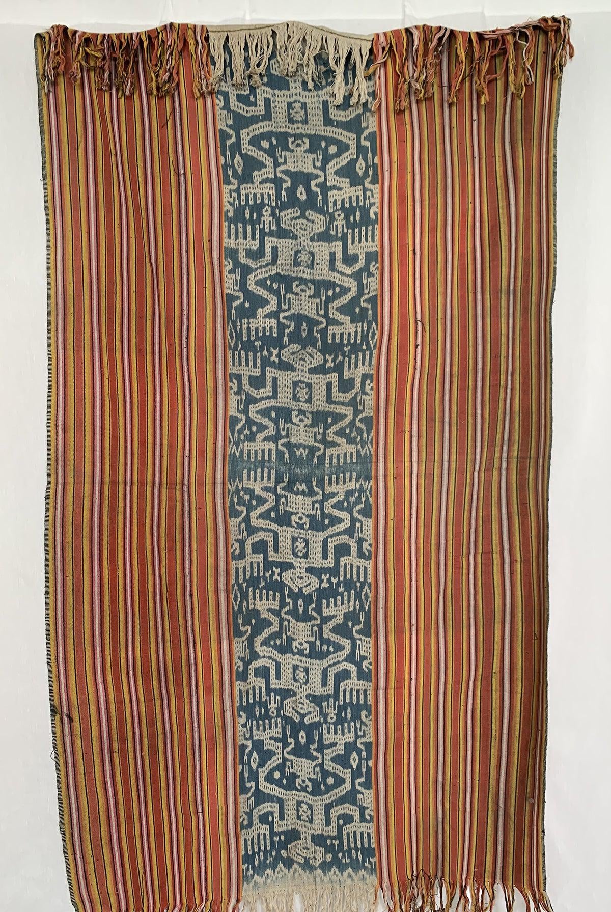 1454 Alter figurativer Ikat Timor mit anthropomorphen Figuren-WOVENSOULS Galerie für antike Textilien und Kunst