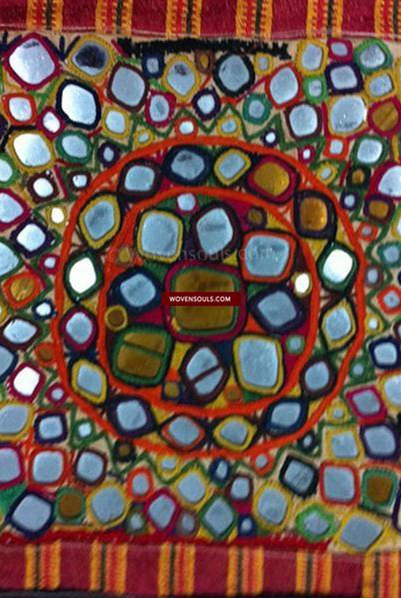 152 Coppia di vecchi Chaaklas con specchi dorati-WOVENSOULS-Arredamento artistico-tessile-vintage-antico