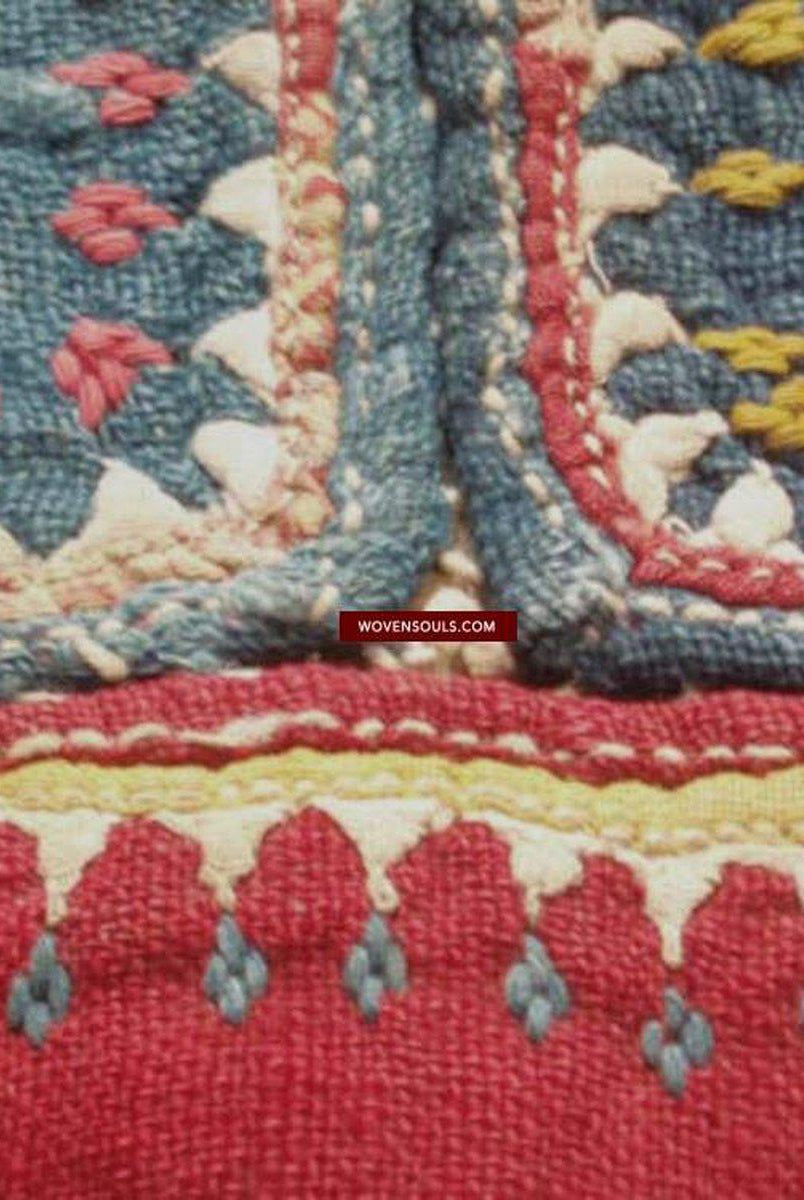 156 Vieux textile tribal brodé Banjara Ghodiyu-WOVENSOULS-Antique-Vintage-Textiles-Art-Décor