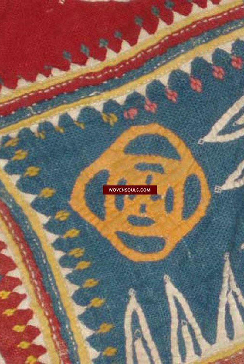 156 Vieux textile tribal brodé Banjara Ghodiyu-WOVENSOULS-Antique-Vintage-Textiles-Art-Décor