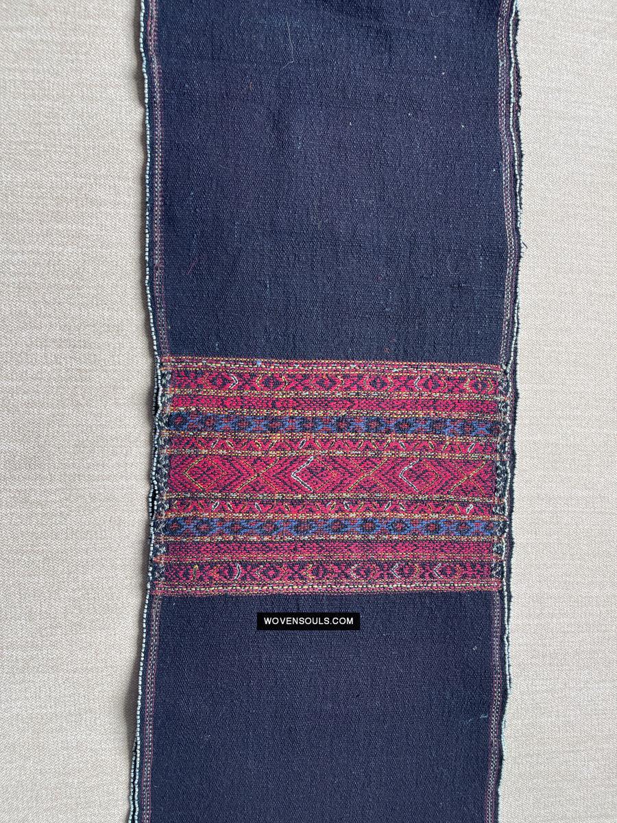 164-A Vintage Hilltribe Beaded Mru Tribal Women's Loin Cloth - Myanmar Textile-WOVENSOULS Antique Textiles & Art Gallery