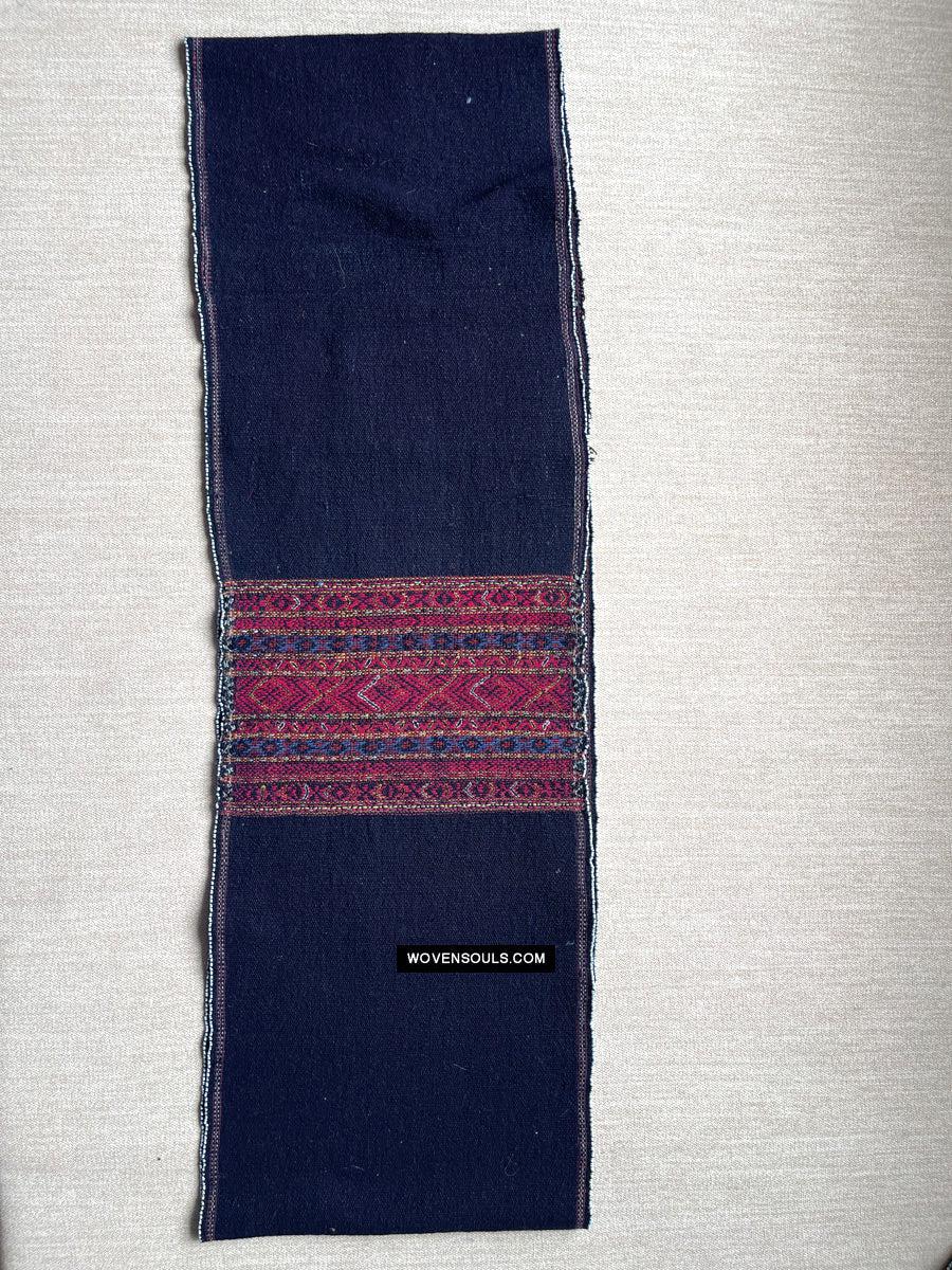 164-A Vintage Hilltribe Beaded Mru Tribal Women's Loin Cloth - Myanmar Textile-WOVENSOULS Antique Textiles & Art Gallery