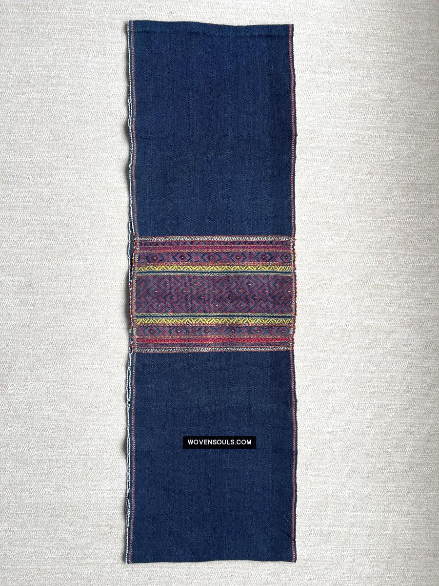 164-B Vintage Mru Tribal Handwoven Beaded Women's Loin Cloth - Myanmar Textile - Antique Decor Ethnic Art