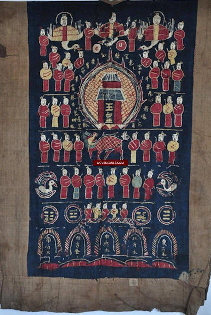 167 Antique Yao Shaman Robe-WOVENSOULS-Antique-Vintage-Textiles-Art-Decor