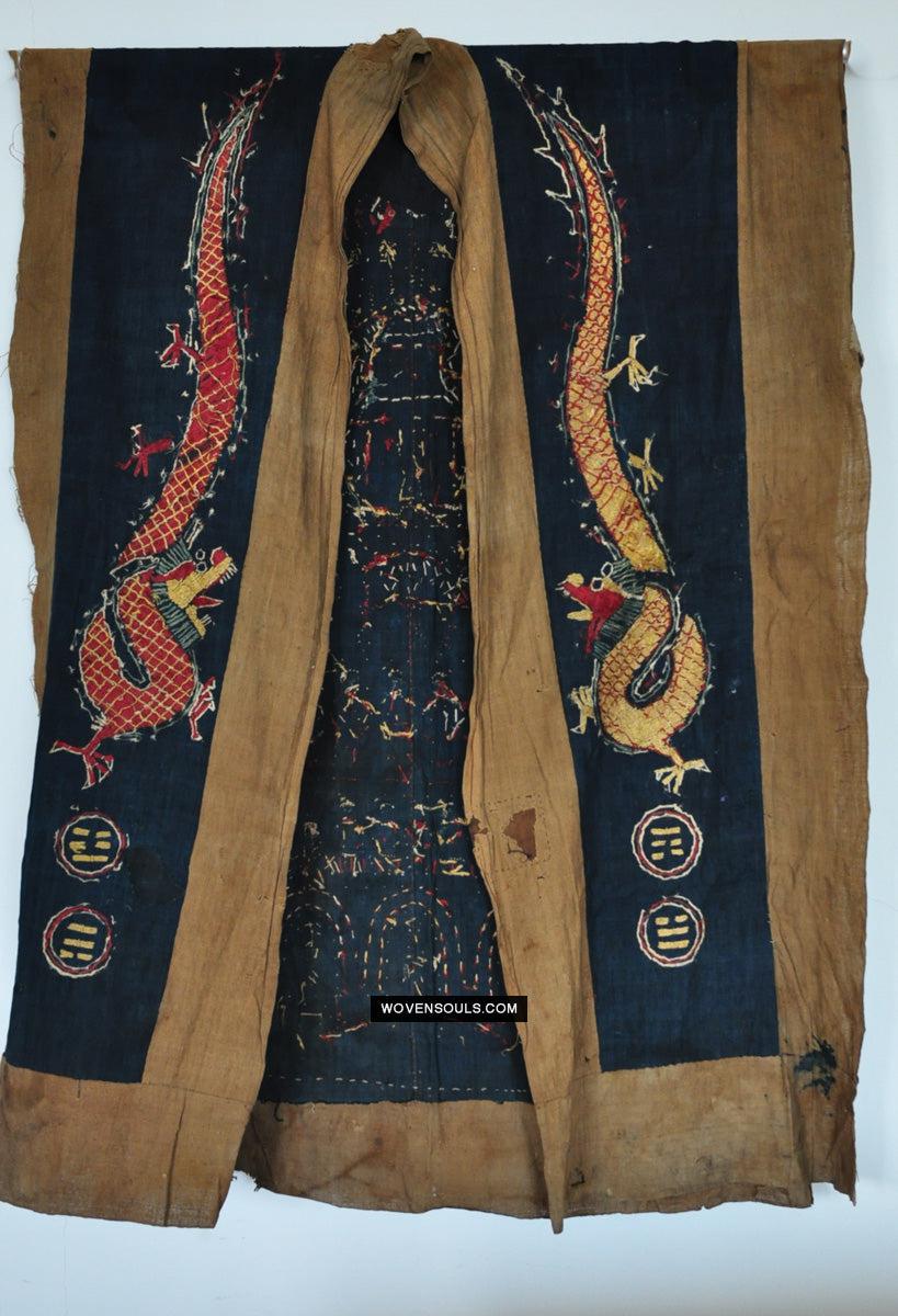 167 Antique Yao Shaman Robe-WOVENSOULS Antique Textiles & Art Gallery