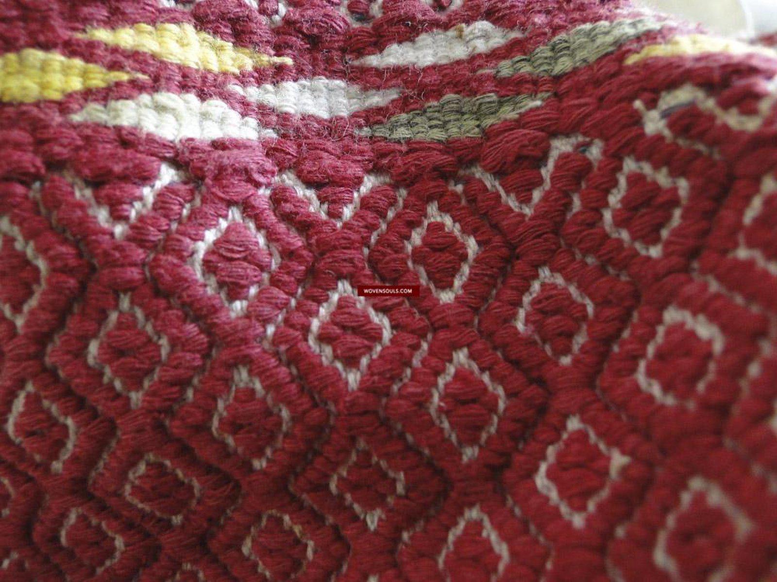 168 Antique Hilltribe Tribal Textile Head / Shoulder Cloth-WOVENSOULS-Antique-Vintage-Textiles-Art-Decor