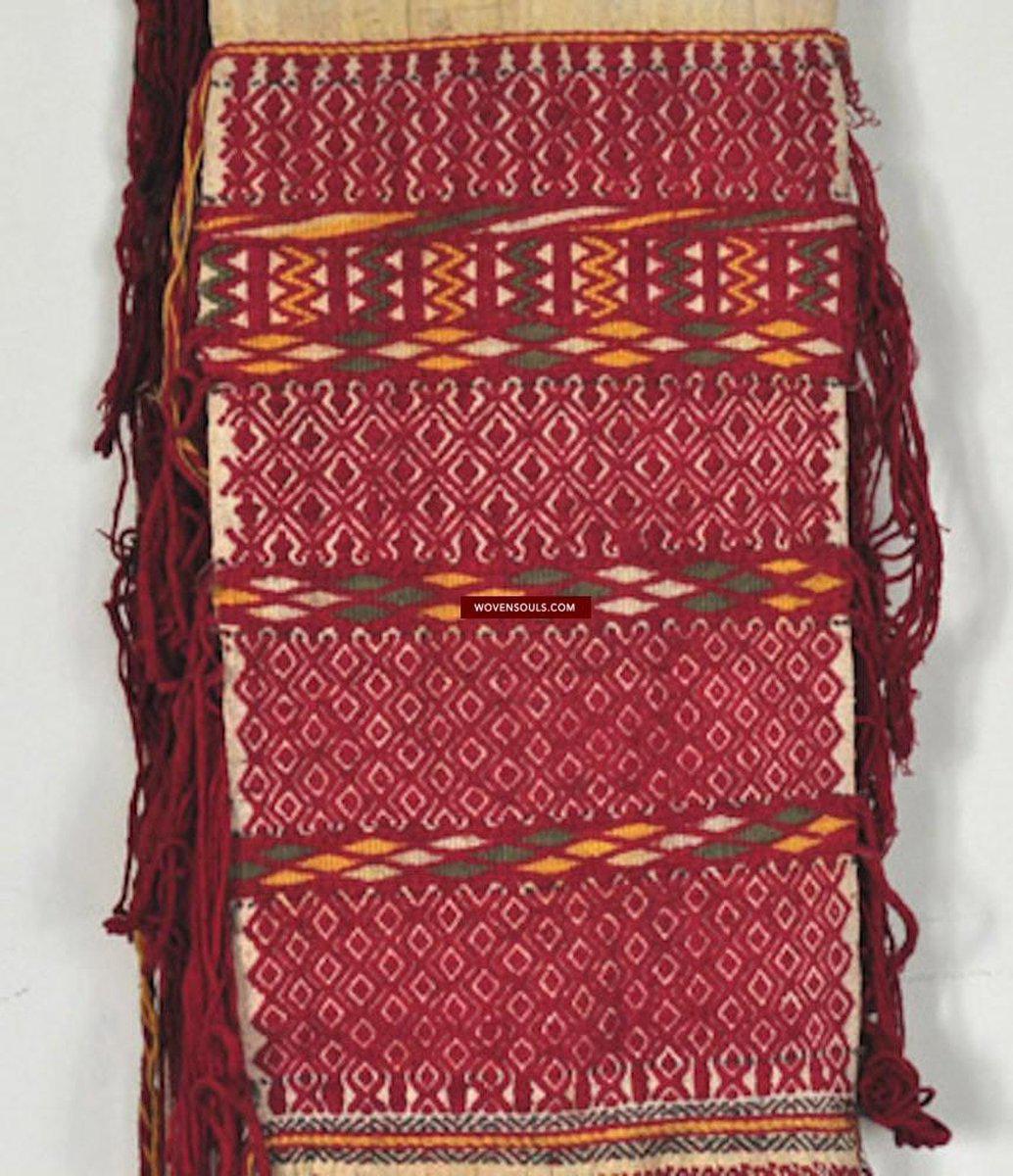 168 Antique Hilltribe Tribal Textile Head / Shoulder Cloth-WOVENSOULS-Antique-Vintage-Textiles-Art-Decor