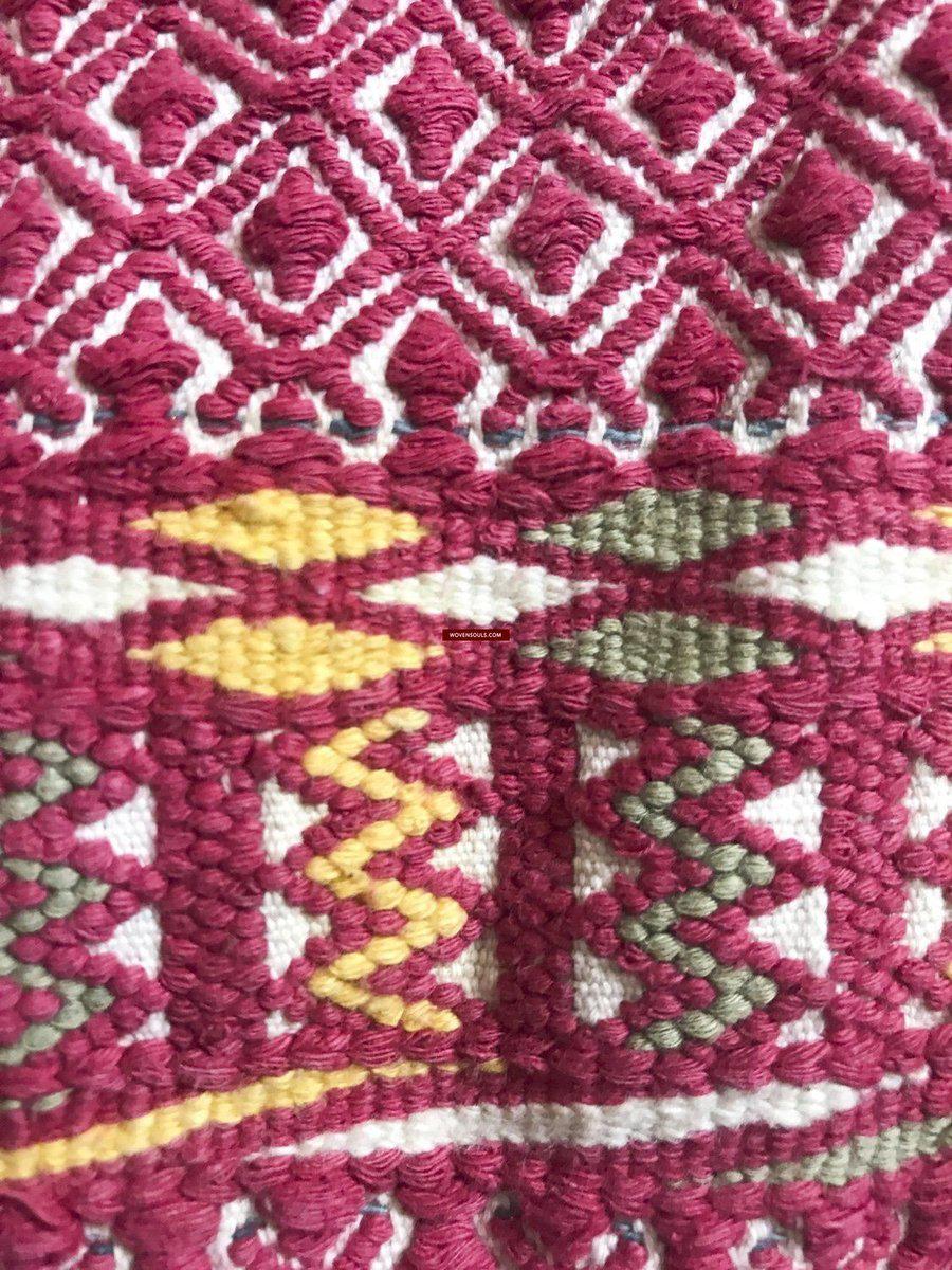 168 Antique Hilltribe Tribal Textile Head / Shoulder Cloth-WOVENSOULS-Antique-Vintage-Textiles-Art-Decor