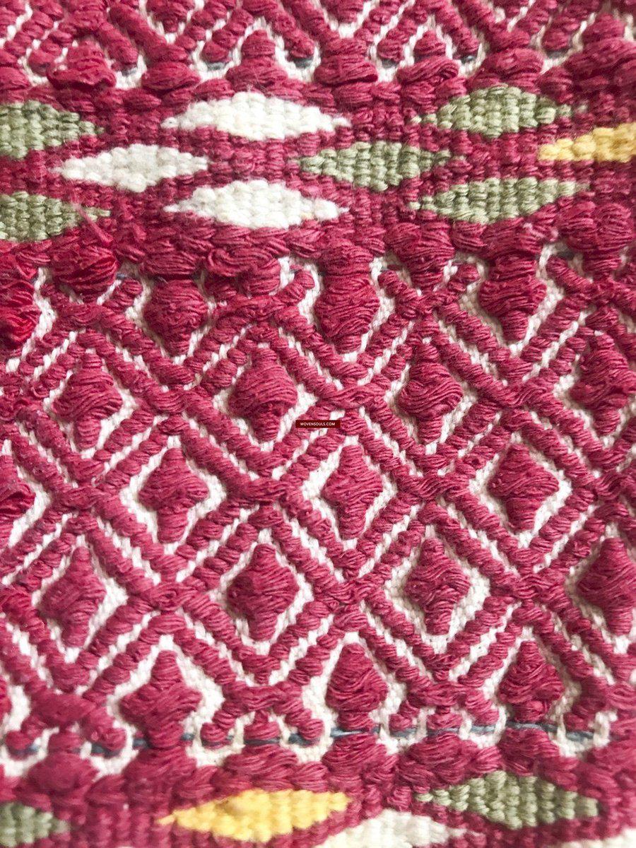 168 Antique Hilltribe Tribal Textile Head / Shoulder Cloth-WOVENSOULS-Antique-Vintage-Textiles-Art-Decor