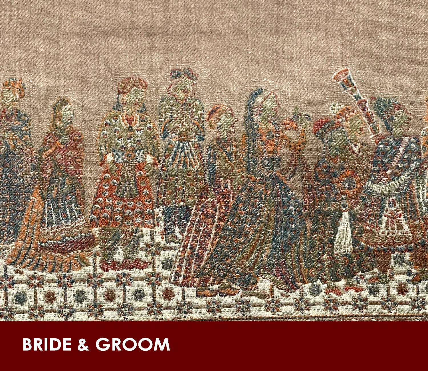 1694 SOLD Figurative Pashmina Shawl from Kashmir-WOVENSOULS Antique Textiles & Art Gallery