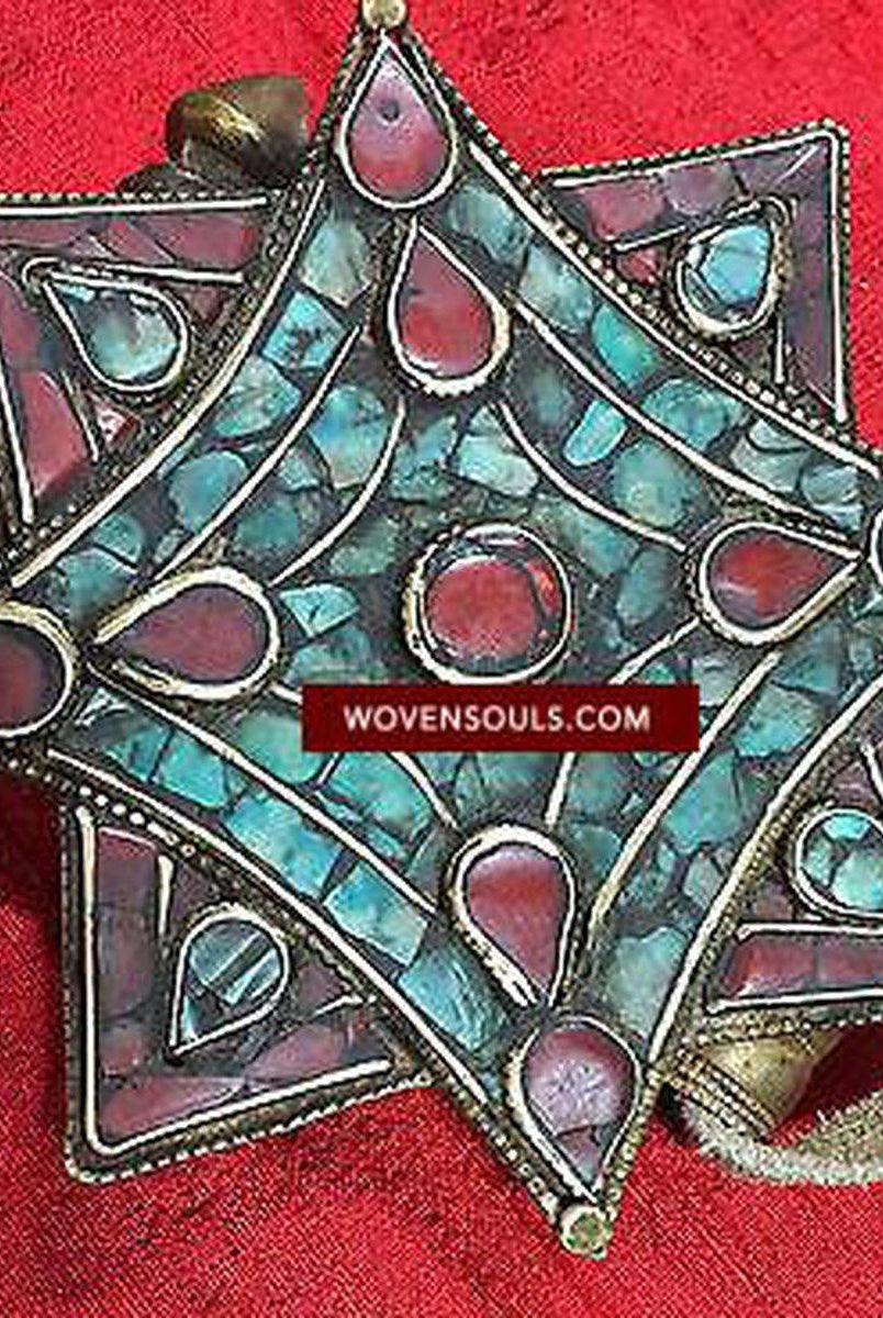 170 Large Old Tibetan Buddhist Silver Ghau-WOVENSOULS-Antique-Vintage-Textiles-Art-Decor