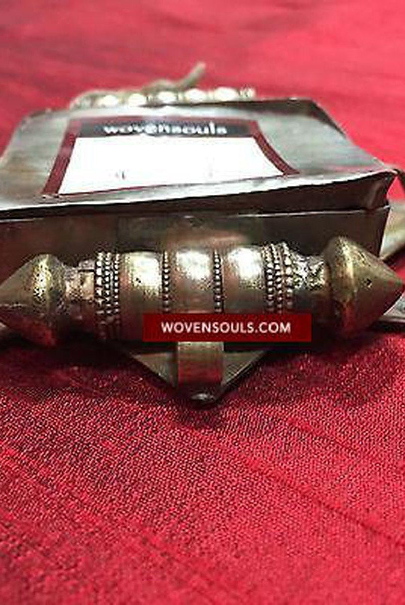 170 Large Old Tibetan Buddhist Silver Ghau-WOVENSOULS-Antique-Vintage-Textiles-Art-Decor