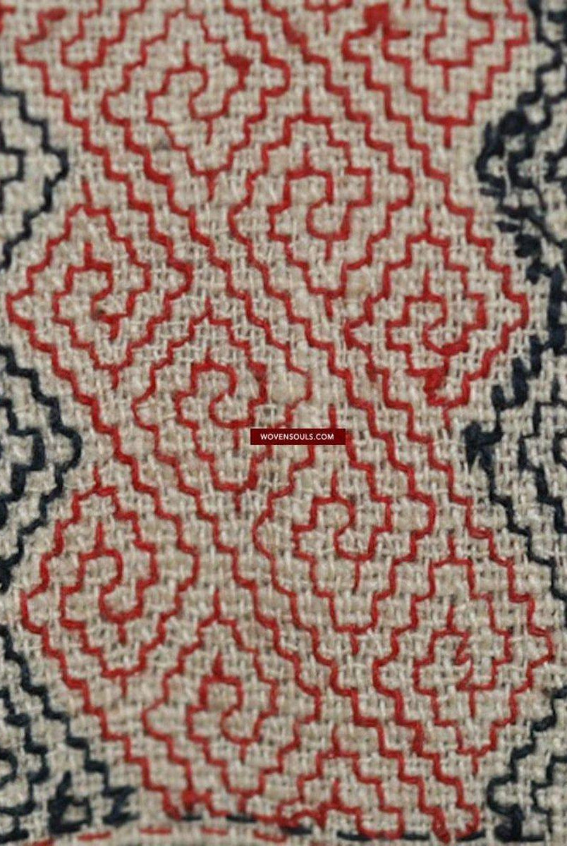 171 Antique Hilltribe Shaman Shoulder Cloth - Textile Art-WOVENSOULS-Antique-Vintage-Textiles-Art-Decor