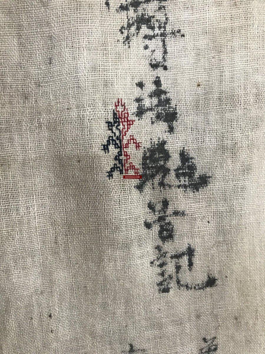 171 Antique Hilltribe Shaman Shoulder Cloth - Textile Art-WOVENSOULS-Antique-Vintage-Textiles-Art-Decor