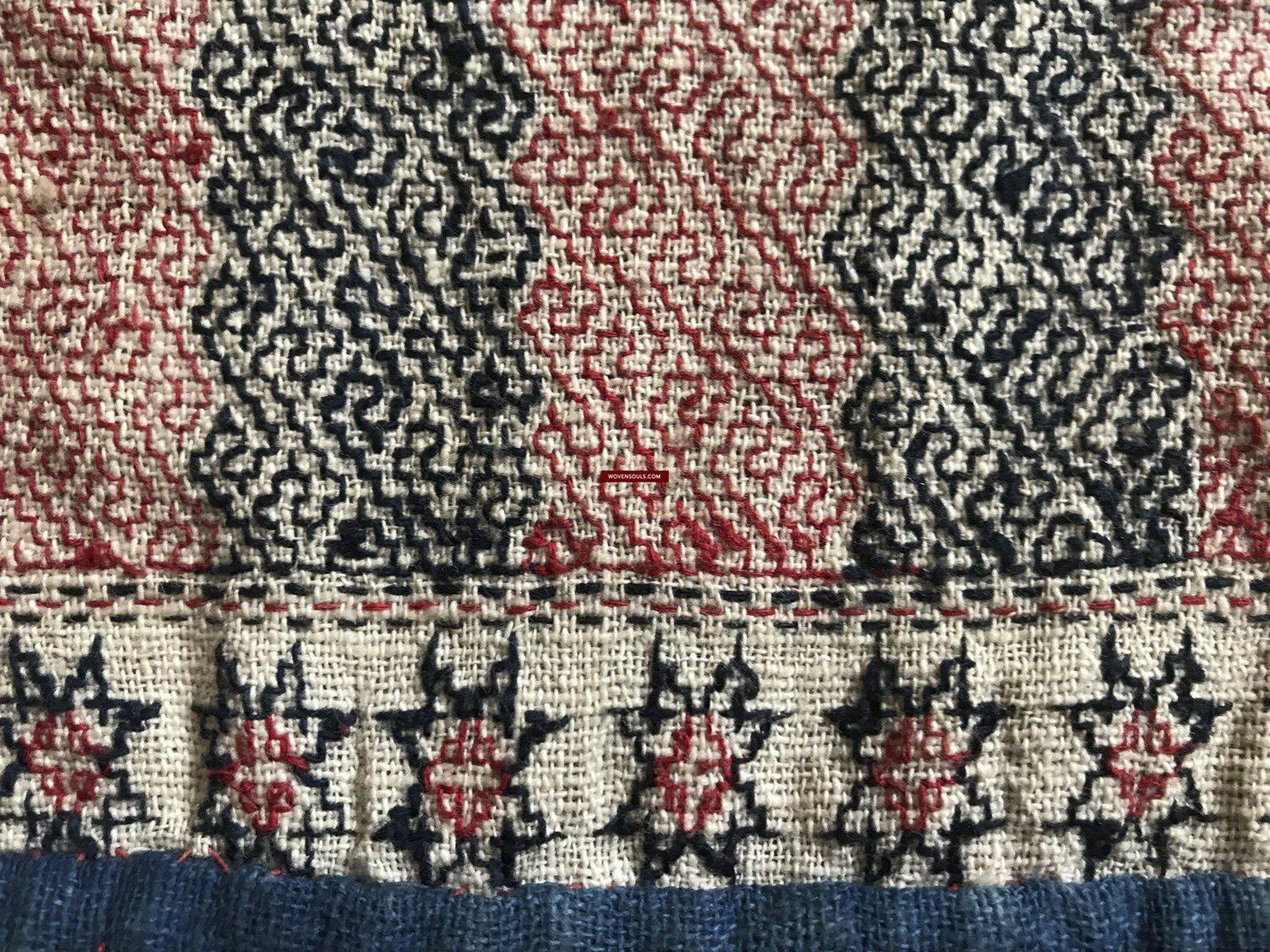 171 Antique Hilltribe Shaman Shoulder Cloth - Textile Art-WOVENSOULS-Antique-Vintage-Textiles-Art-Decor