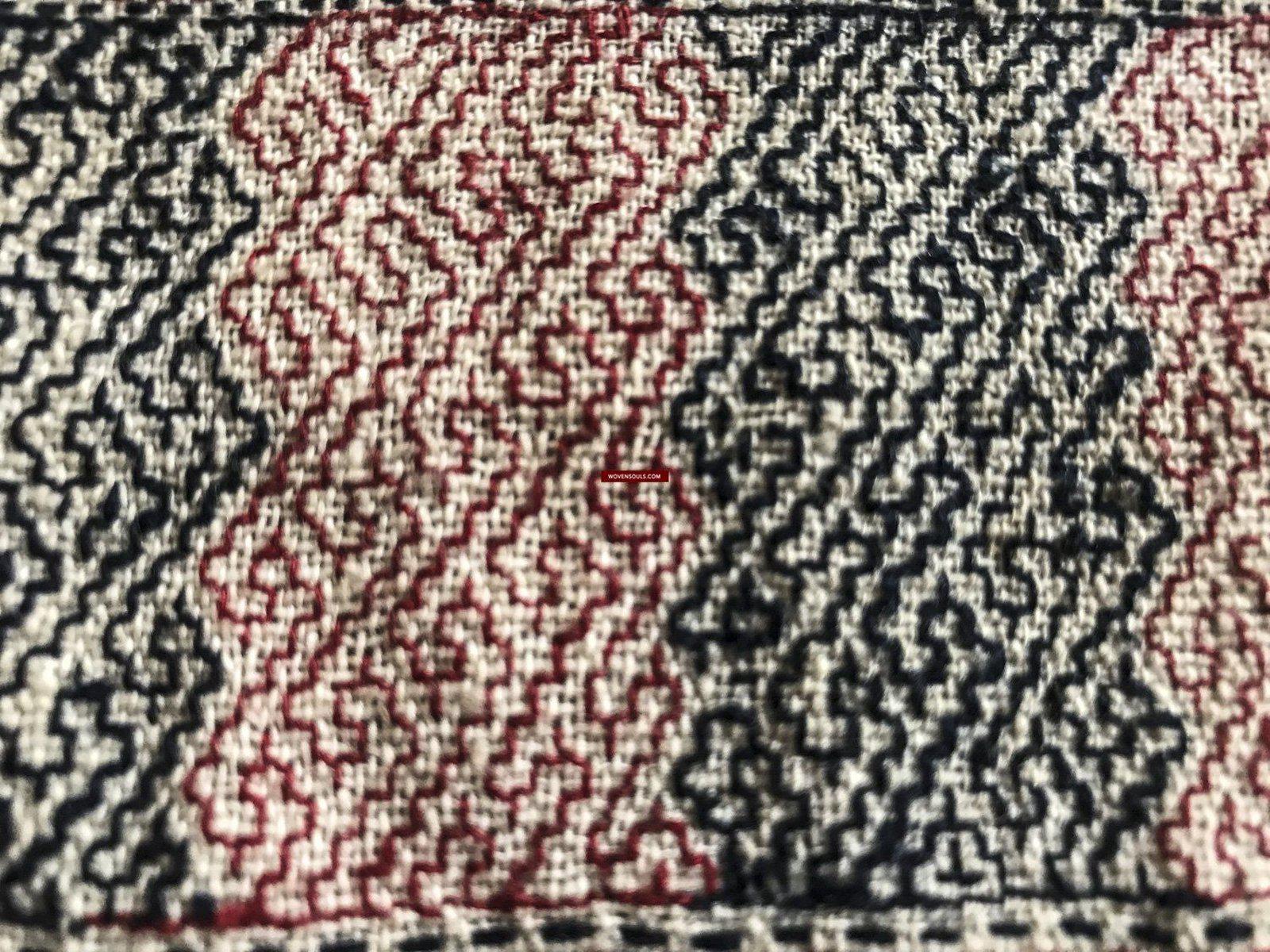 171 Antique Hilltribe Shaman Shoulder Cloth - Textile Art-WOVENSOULS-Antique-Vintage-Textiles-Art-Decor