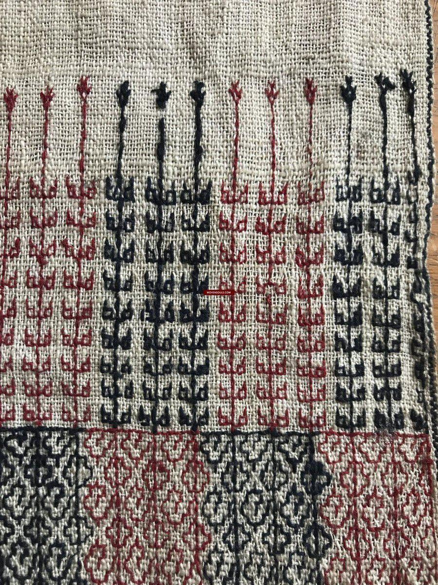 171 Antique Hilltribe Shaman Shoulder Cloth - Textile Art-WOVENSOULS-Antique-Vintage-Textiles-Art-Decor