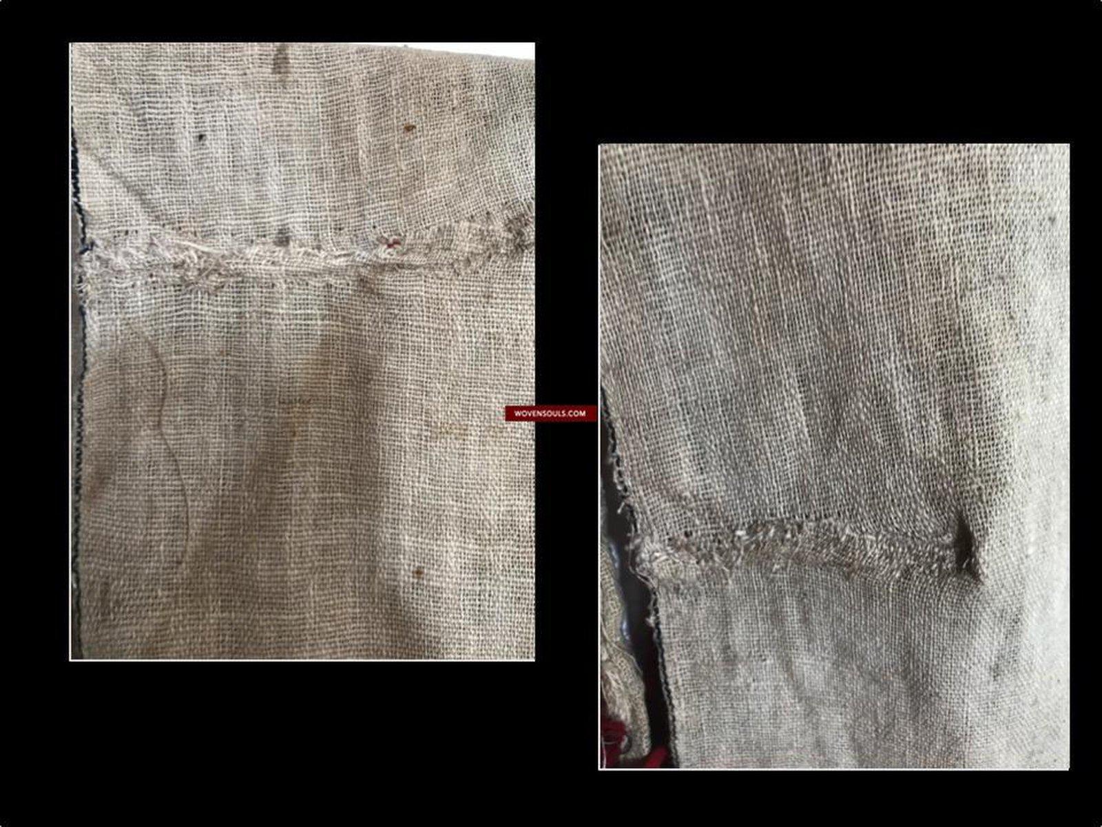 171 Antique Hilltribe Shaman Shoulder Cloth - Textile Art-WOVENSOULS-Antique-Vintage-Textiles-Art-Decor