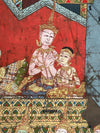 1761 Rare Antique Rattanakosin Phrabot Buddhist Art Temple Painting - Thailand