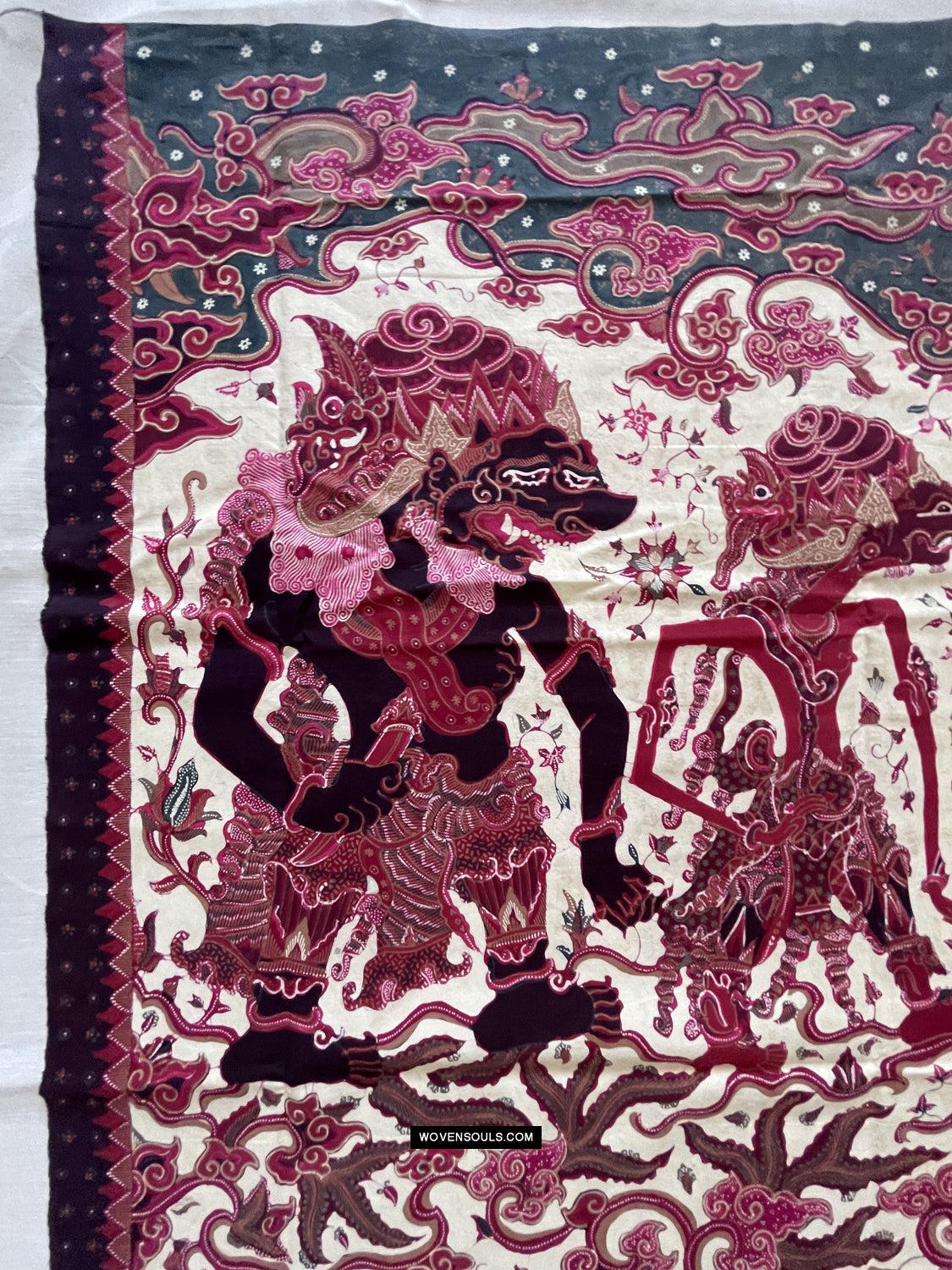 1766 Cirebon Wayang Batik Tulis Indonesian Hindu Art Mahabharat