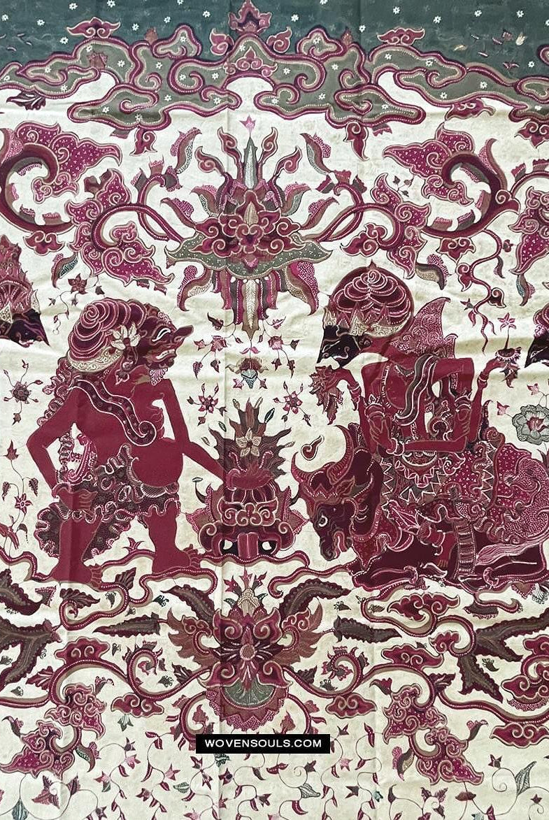 1766 Cirebon Wayang Batik Tulis Indonesian Hindu Art Mahabharat