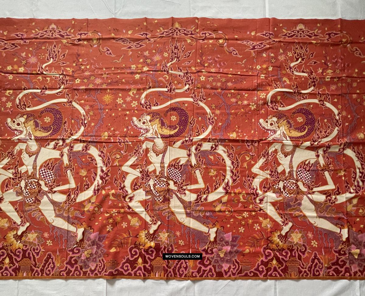 1770 SOLD Indonesian Art Wayang Batik Tulis