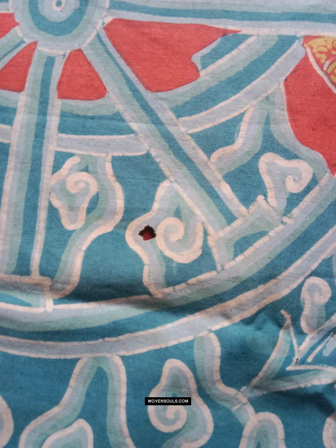 1773 Mahabharata Hindu Scene in Cirebon Wayang Batik Tulis Artwork