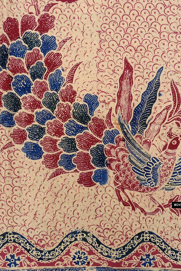 1775 Antiker Batik-Bangbiron-Textil-WOVENSOULS Galerie für antike Textilien und Kunst