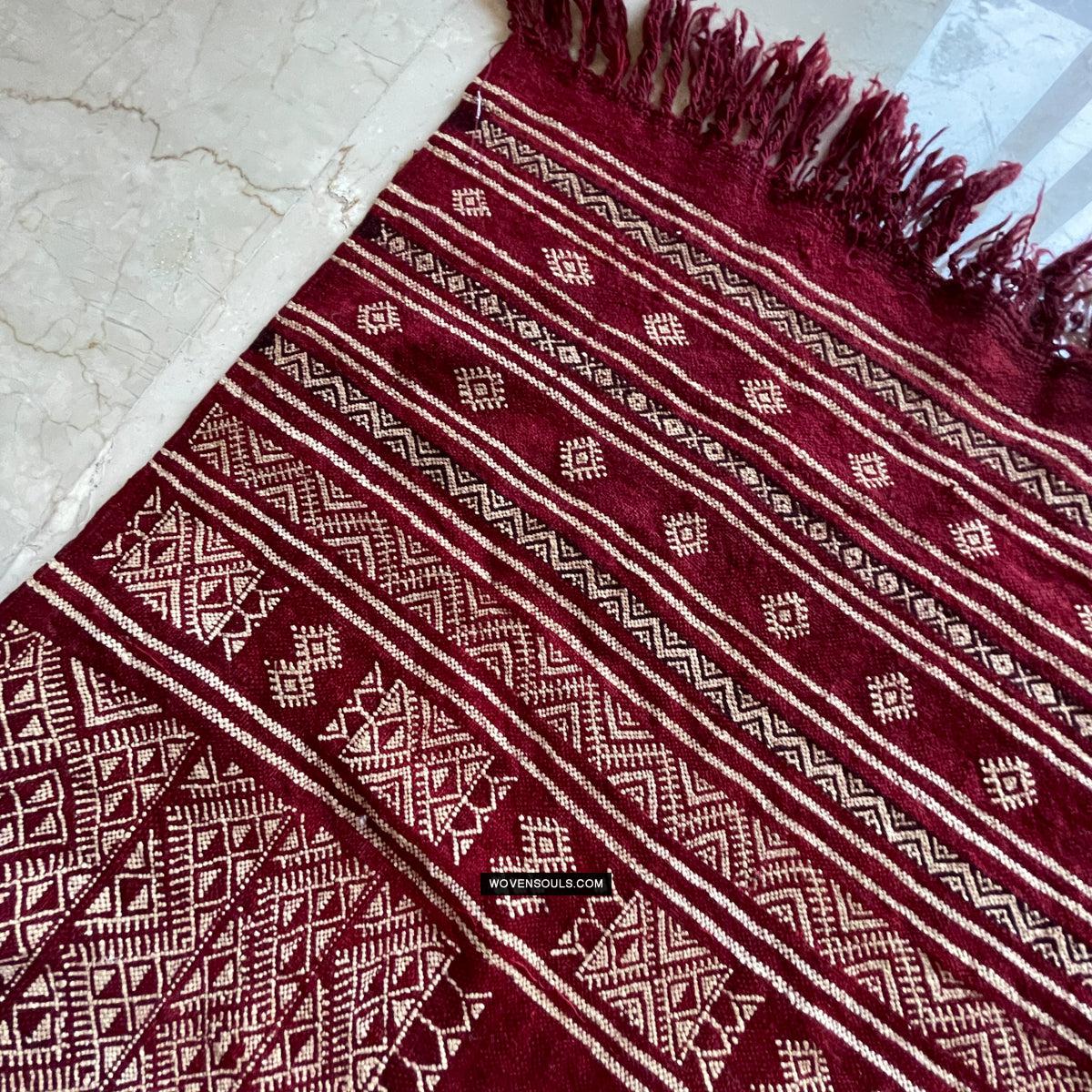 1779 Antique Bakhnoug Shawl w Animal Motifs - Textile Art Masterpiece - Antique Decor Ethnic Art