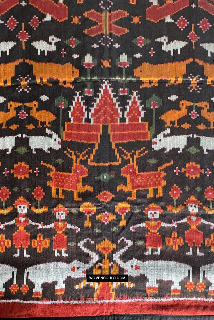 178-B Seiden-Pidan-Pedan-buddhistische figurative Textilkunst aus Kambodscha