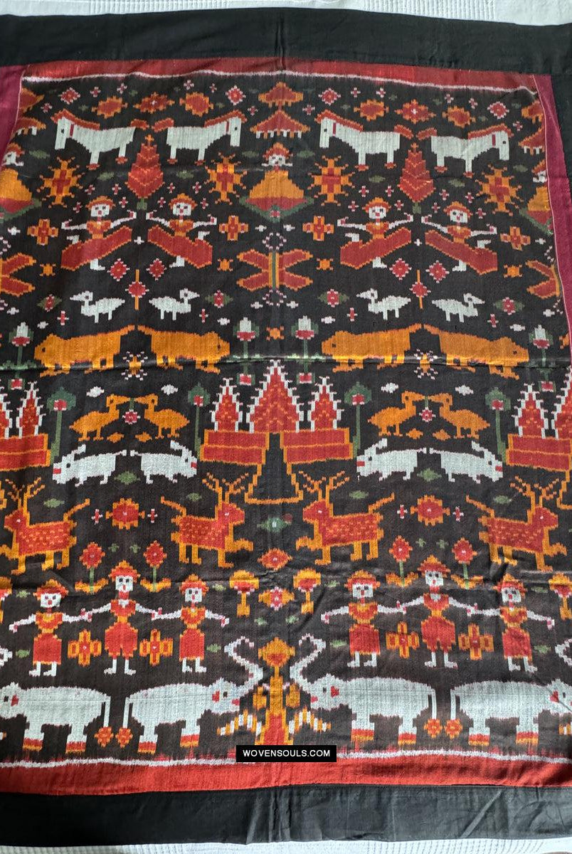 178-B Seiden-Pidan-Pedan-buddhistische figurative Textilkunst aus Kambodscha
