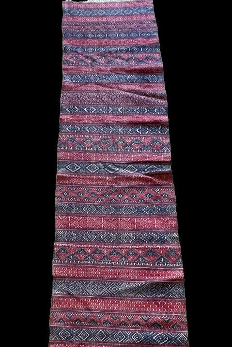 1783 Antike handgewebte Schärpe aus Bhutan in Museumsqualität – Kera – antikes Dekor, ethnische Kunst