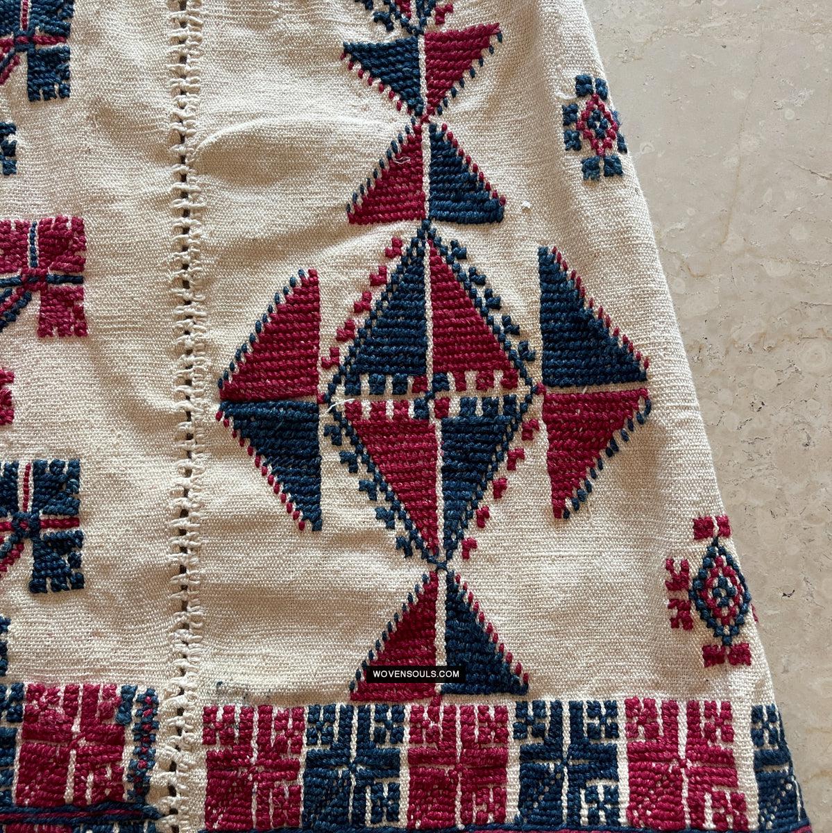 1784 Vintage Anatolian Yuncu Dress with Embroidery - Antique Decor Ethnic Art