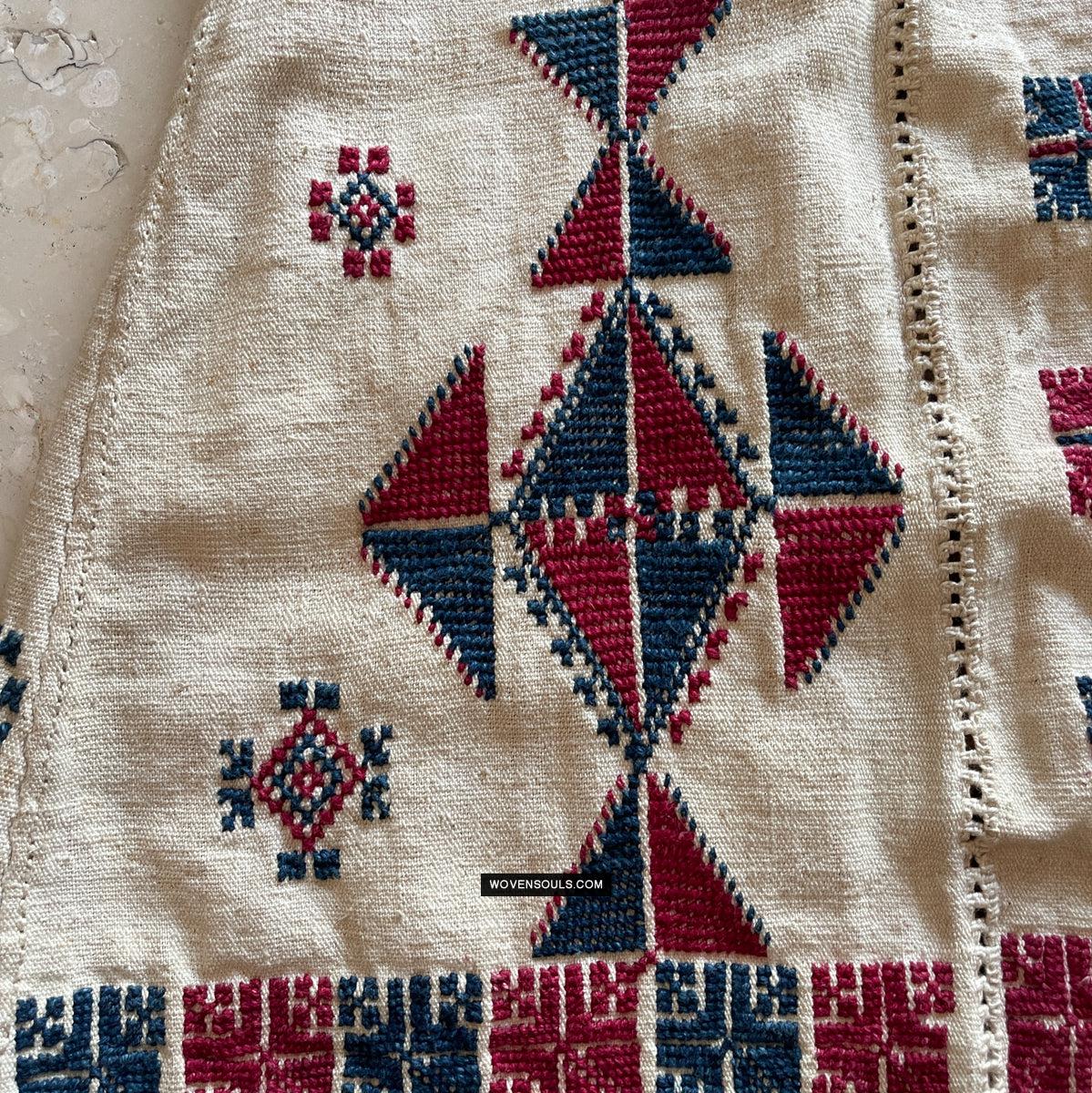 1784 Vintage Anatolian Yuncu Dress with Embroidery - Antique Decor Ethnic Art