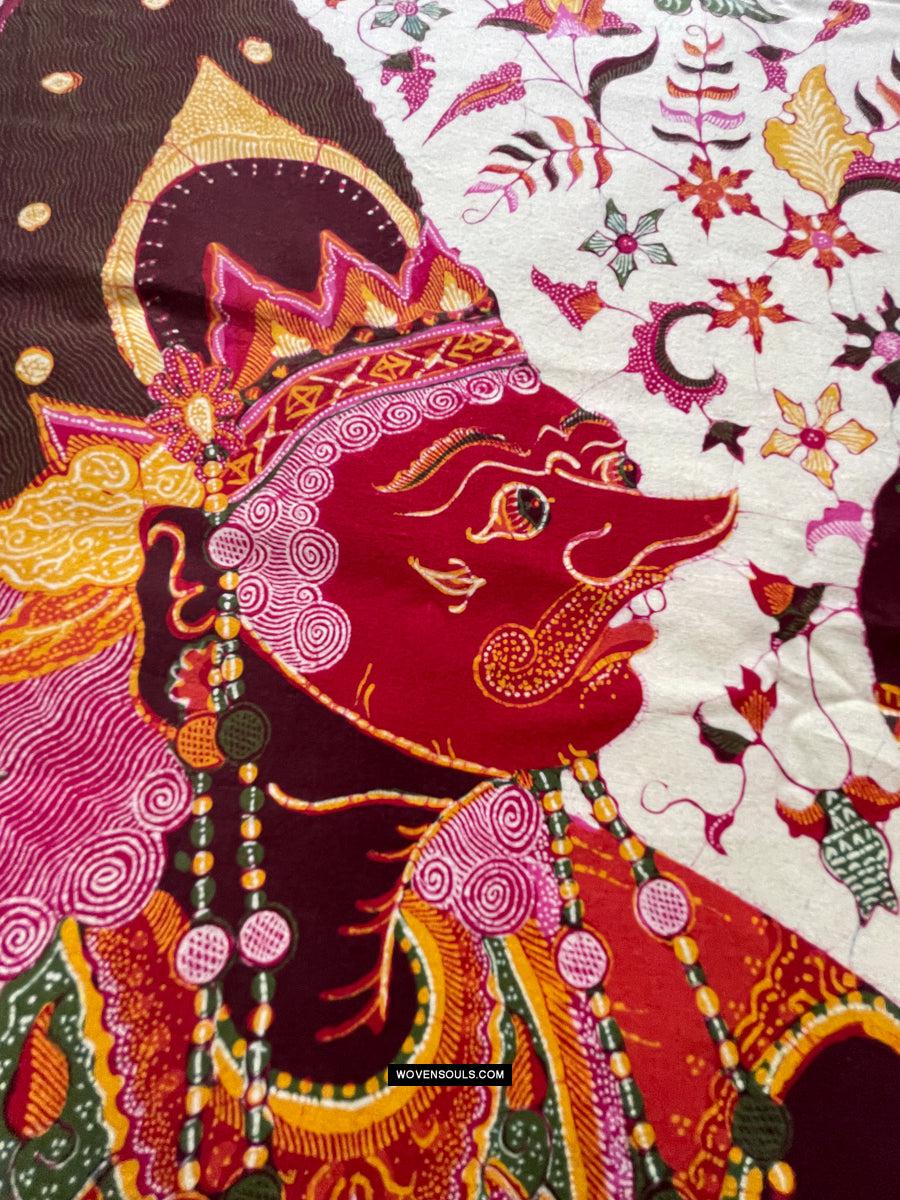 1788 SOLD Indonesian Art Wayang Batik Tulis
