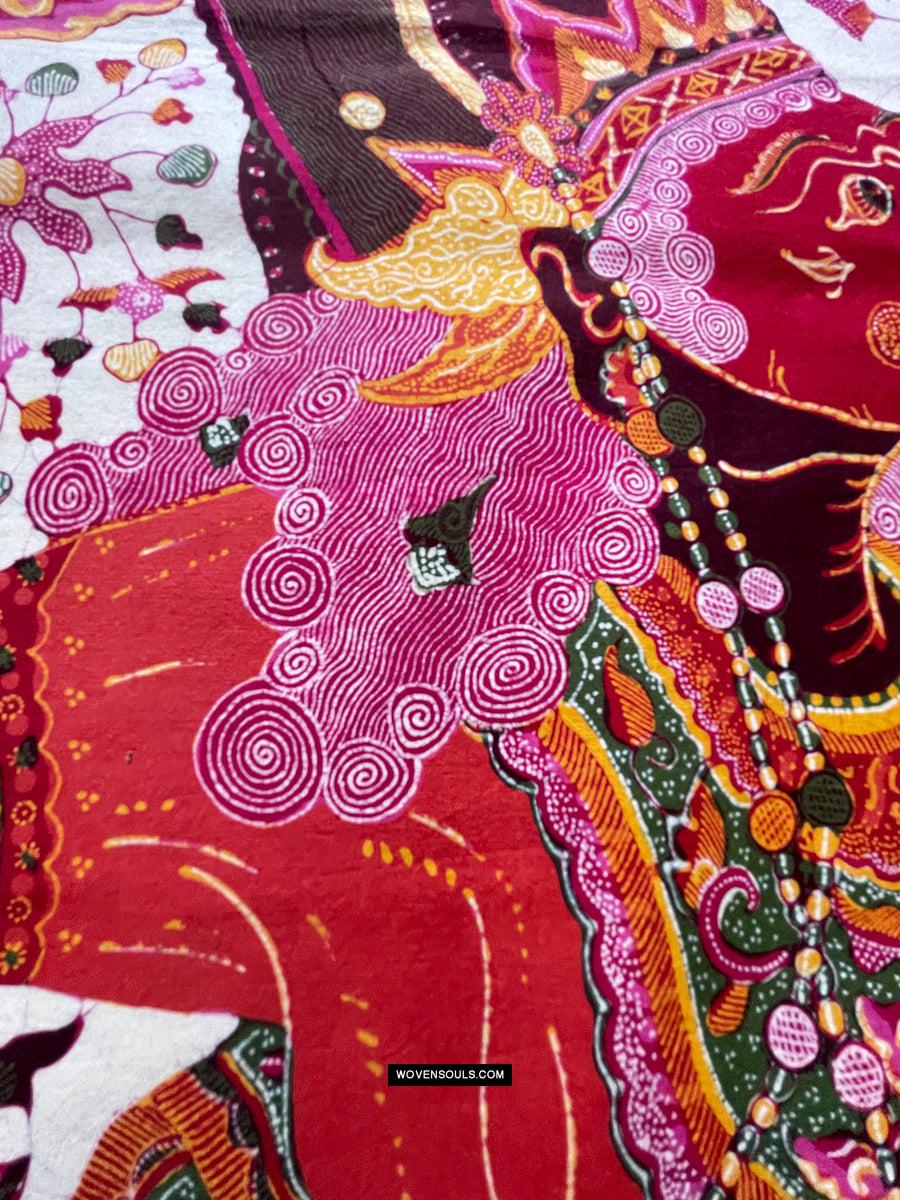 1788 SOLD Indonesian Art Wayang Batik Tulis