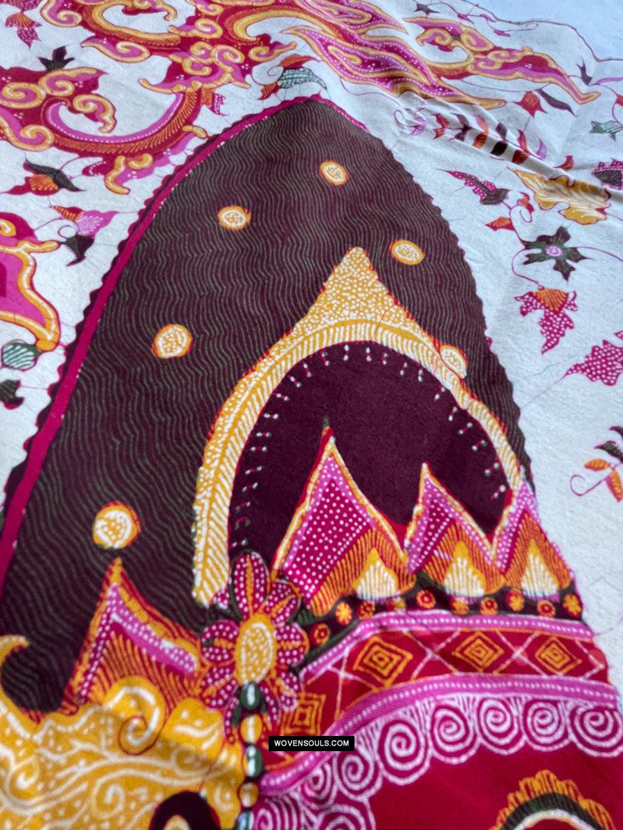 1788 SOLD Indonesian Art Wayang Batik Tulis