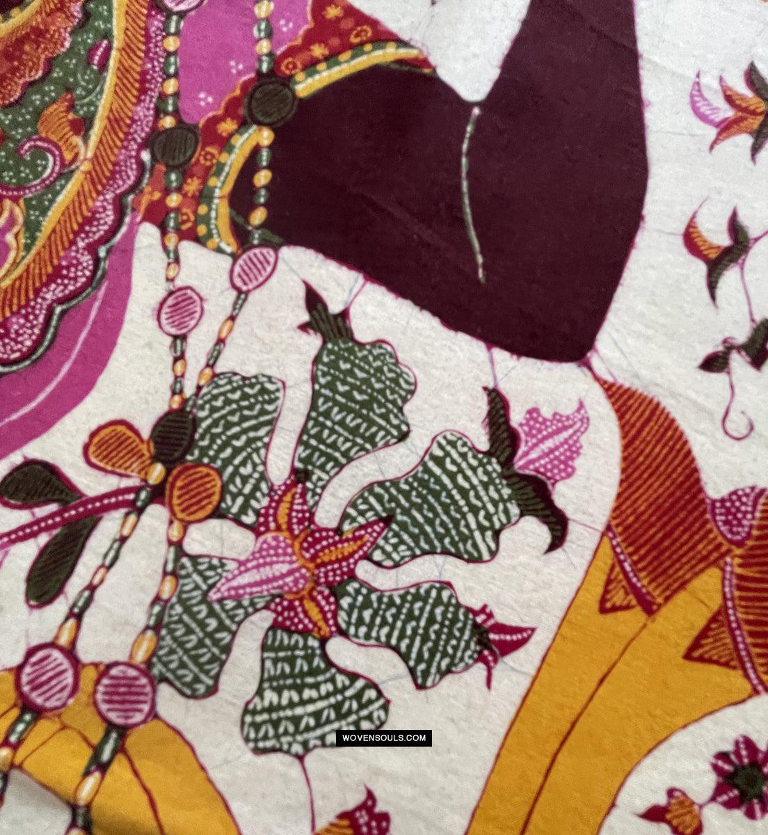 1788 SOLD Indonesian Art Wayang Batik Tulis